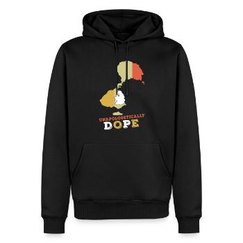 Africa Black Girl Unapologetic Black History Month - Männer Premium Bio Hoodie - Schwarz - Vorne - Nico (187cm)