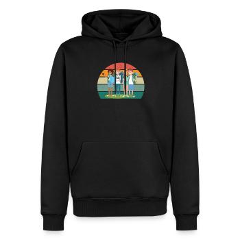 Reisen Reisender Reisender Ferien Urlauber Urlaub - Männer Premium Bio Hoodie - Schwarz - Vorne - Nico (187cm)