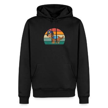 policeman policewoman order law enforcement officers police - Men’s Premium Organic Hoodie - black - Front - Nico (187cm)