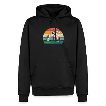 Rider Rider Horse Riding Pony Stable - Men’s Premium Organic Hoodie - black - Front - Nico (187cm)