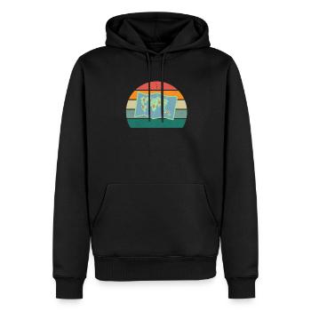 Reisen Reisender Reisender Ferien Urlauber Urlaub - Männer Premium Bio Hoodie - Schwarz - Vorne - Nico (187cm)