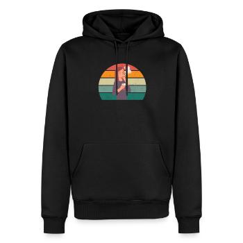 Raucher Raucherin Zigarette Zigarillo Rauchen - Männer Premium Bio Hoodie - Schwarz - Vorne - Nico (187cm)