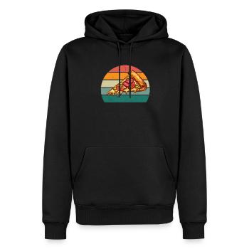 Pizzas Pizzen Salami Schinken Italien Tomate Pizza - Männer Premium Bio Hoodie - Schwarz - Vorne - Nico (187cm)