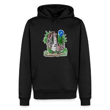 Garçons 9 ans 9ème anniversaire Garçons Dino Shirt - Sweat à capuche Premium bio Homme - noir - Devant - Nico (187cm)