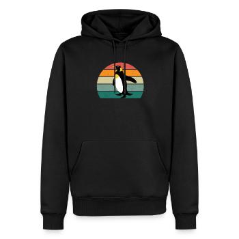 Pinguin Südpol Antarktis Kaiserpinguin Eselpinguin - Männer Premium Bio Hoodie - Schwarz - Vorne - Nico (187cm)