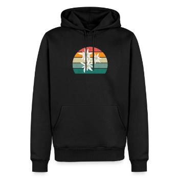 Austria Austrian Alpine Republic of Mountains - Men’s Premium Organic Hoodie - black - Front - Nico (187cm)