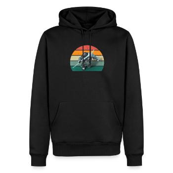 Orc Orc Forteresse Orc Arme Orque Cruel Orc Fantasy Orc - Sweat à capuche Premium bio Homme - noir - Devant - Nico (187cm)