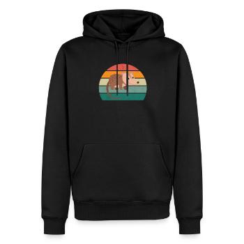 Opossum Oppssums Oposum Nager Nagetier Beutel - Männer Premium Bio Hoodie - Schwarz - Vorne - Nico (187cm)