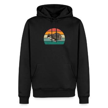 Opossum Oppssums Oposum Nager Nagetier Beutel - Männer Premium Bio Hoodie - Schwarz - Vorne - Nico (187cm)