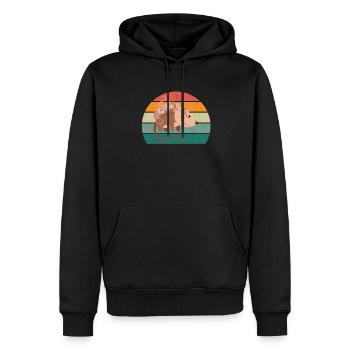 Opossum Oppssums Oposum Nager Nagetier Beutel - Männer Premium Bio Hoodie - Schwarz - Vorne - Nico (187cm)