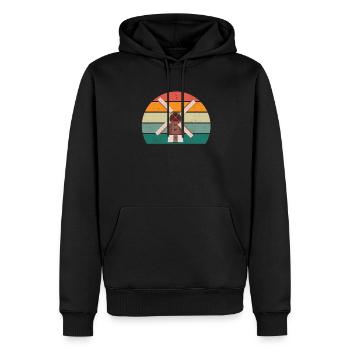 Holland Holländer Niederländer Meer Niederlande - Männer Premium Bio Hoodie - Schwarz - Vorne - Nico (187cm)