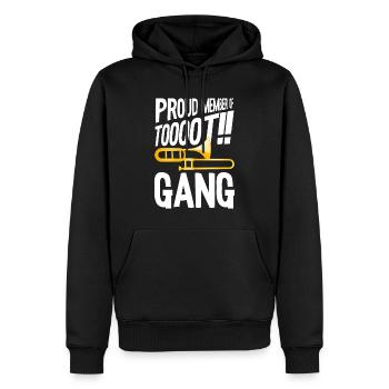 Fier membre du Trumpet Trompete Trombone Band - Sweat à capuche Premium bio Homme - noir - Devant - Nico (187cm)