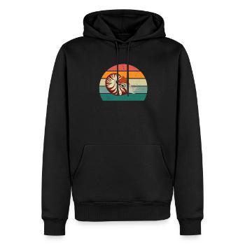 Meer Ozean Wasser Fisch Fische Krabbe Krebs Qualle - Männer Premium Bio Hoodie - Schwarz - Vorne - Nico (187cm)