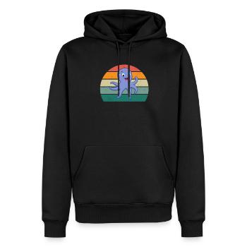 Sea Ocean Water Fish Fish Crab Crayfish Jellyfish - Men’s Premium Organic Hoodie - black - Front - Nico (187cm)