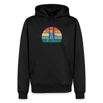 Meer Ozean Wasser Fisch Fische Krabbe Krebs Qualle - Männer Premium Bio Hoodie - Schwarz - Vorne - Nico (187cm)