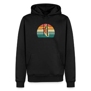 Lorisaffe Affen Äffchen Klettern Kletterwald Loris - Männer Premium Bio Hoodie - Schwarz - Vorne - Nico (187cm)