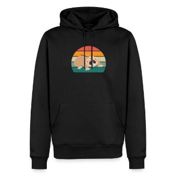 Lorisaffe Affen Äffchen Klettern Kletterwald Loris - Männer Premium Bio Hoodie - Schwarz - Vorne - Nico (187cm)