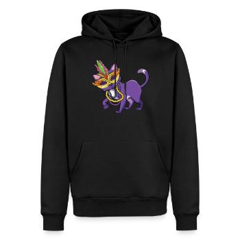 Kawaii Cat Festival Parade Beads 2023 Mardi Gras - Männer Premium Bio Hoodie - Schwarz - Vorne - Nico (187cm)