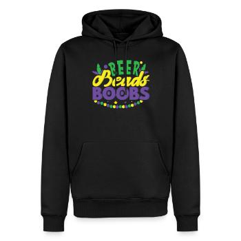 Festival Parade Beer Lover Beads Mardi Gras 2023 - Männer Premium Bio Hoodie - Schwarz - Vorne - Nico (187cm)