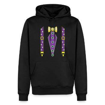 Funny Mardi Festival Parade Beads Mardi Gras - Männer Premium Bio Hoodie - Schwarz - Vorne - Nico (187cm)