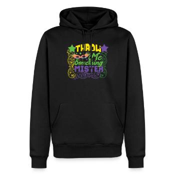 Throw Something Festival Parade Beads Mardi Gras - Männer Premium Bio Hoodie - Schwarz - Vorne - Nico (187cm)