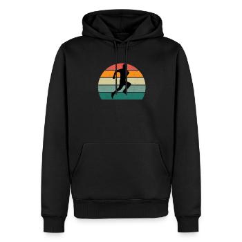 Coureur de course Renner Renner Jogging - Sweat à capuche Premium bio Homme - noir - Devant - Nico (187cm)