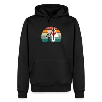 Marriage Marriage Boyfriend Girlfriend Marriage Love - Men’s Premium Organic Hoodie - black - Front - Nico (187cm)