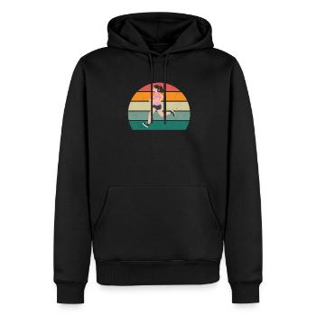 Coureur de course Renner Renner Jogging - Sweat à capuche Premium bio Homme - noir - Devant - Nico (187cm)
