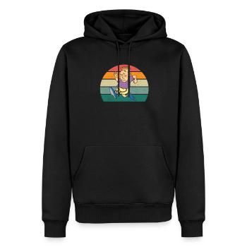 Coureur de course Renner Renner Jogging - Sweat à capuche Premium bio Homme - noir - Devant - Nico (187cm)
