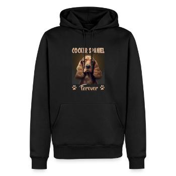 Dog saying Cocker Spaniel pour les amoureux des chiens - Sweat à capuche Premium bio Homme - noir - Devant - Nico (187cm)