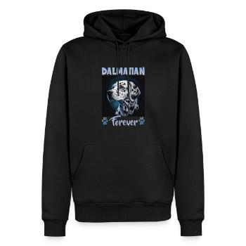 Hunde Spruch Dalmatiner Design für Hundeliebhaber - Männer Premium Bio Hoodie - Schwarz - Vorne - Nico (187cm)