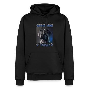 Hunde Spruch Deutsche Dogge für Hundeliebhaber - Männer Premium Bio Hoodie - Schwarz - Vorne - Nico (187cm)