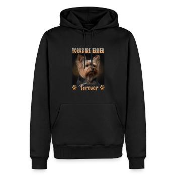 Dog Saying Yorkshire Terrier Design pour - Sweat à capuche Premium bio Homme - noir - Devant - Nico (187cm)