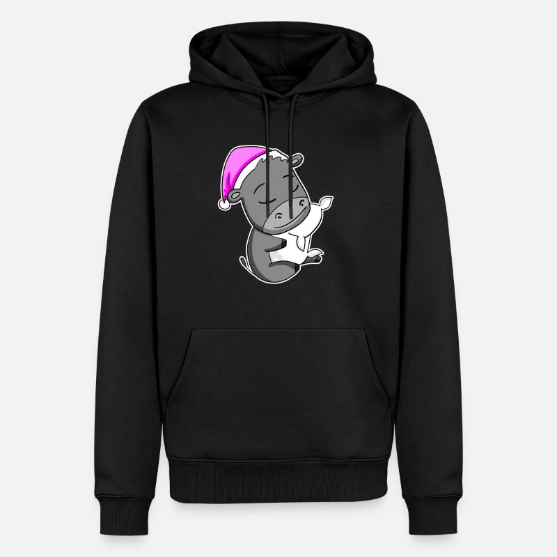 Esel - Männer Premium Bio Hoodie - Schwarz