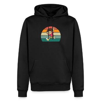 Coureur de course Renner Renner Jogging - Sweat à capuche Premium bio Homme - noir - Devant - Nico (187cm)