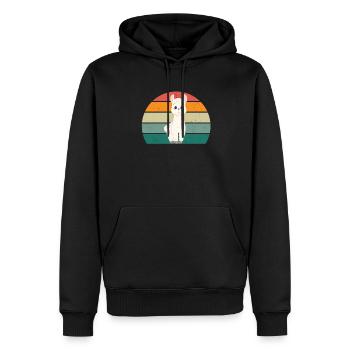 Llamas Alpaca Alpacas Lamamama Lamapapa Lama Lama - Men’s Premium Organic Hoodie - black - Front - Nico (187cm)