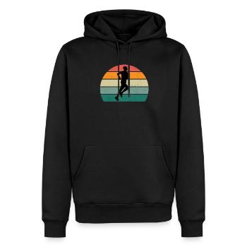 Rennen Läufer Läuferin Renner Rennerin Joggen - Männer Premium Bio Hoodie - Schwarz - Vorne - Nico (187cm)