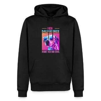 Hunde Spruch Dalmatiner Design für Hundeliebhaber - Männer Premium Bio Hoodie - Schwarz - Vorne - Nico (187cm)