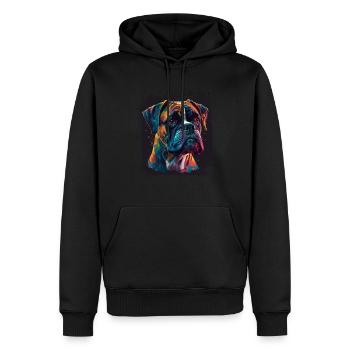 Dog Saying Boxer Design pour les amoureux des chiens - Sweat à capuche Premium bio Homme - noir - Devant - Nico (187cm)
