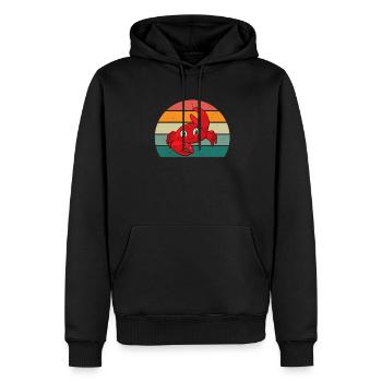 Krebse Krebsschere Meerestier Schalentier Krabbe - Männer Premium Bio Hoodie - Schwarz - Vorne - Nico (187cm)