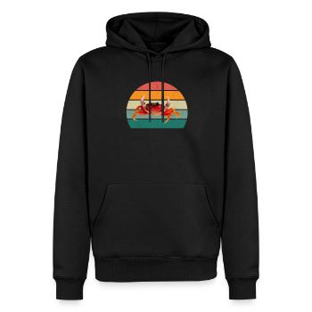 Krebse Krebsschere Meerestier Schalentier Krabbe - Männer Premium Bio Hoodie - Schwarz - Vorne - Nico (187cm)