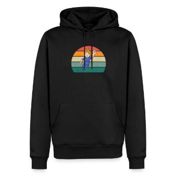 Healing Help Healing Health Nurse - Men’s Premium Organic Hoodie - black - Front - Nico (187cm)