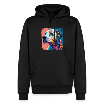 Hunde Spruch Dalmatiner Design für Hundeliebhaber - Männer Premium Bio Hoodie - Schwarz - Vorne - Nico (187cm)