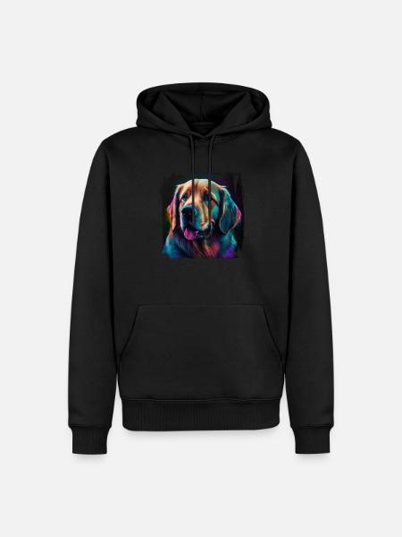 Dog Saying Golden Retriever Design - Men’s Premium Organic Hoodie - black