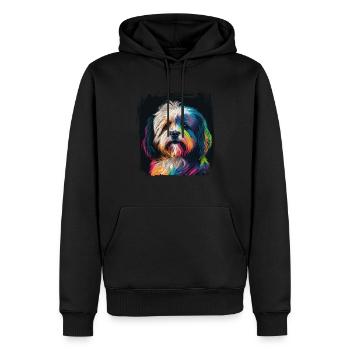 Hunde Spruch Havaneser Design für Hundeliebhaber - Männer Premium Bio Hoodie - Schwarz - Vorne - Nico (187cm)