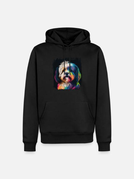 Hunde Spruch Havaneser Design für Hundeliebhaber - Männer Premium Bio Hoodie - Schwarz