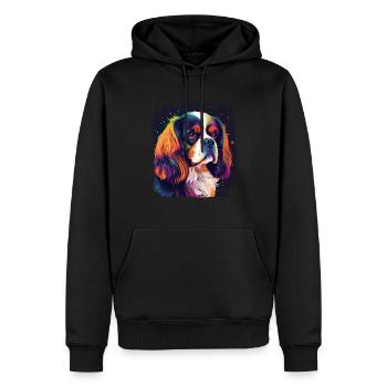 Dog saying Cavalier Spaniel for dog lovers - Men’s Premium Organic Hoodie - black - Front - Nico (187cm)