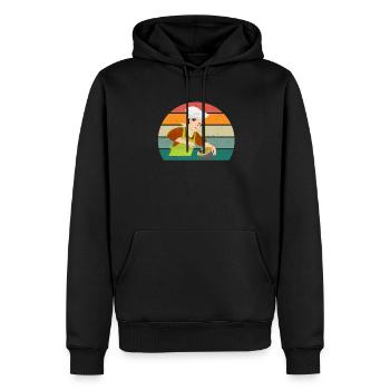 Kocher Chef Chef Kitchen Restaurant Bar Bistro - Men’s Premium Organic Hoodie - black - Front - Nico (187cm)