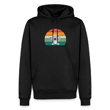 Koalas Koala Bear Australia Marsupial Pouch Koala - Men’s Premium Organic Hoodie - black - Front - Nico (187cm)