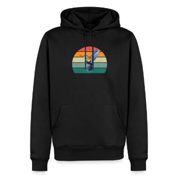 Hummingbirds fast wings wing beating hummingbird - Men’s Premium Organic Hoodie - black - Front - Nico (187cm)